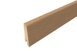 Plinthe pour plancher stratifié - Modèle: LENS Aspect chêne, Longeur: 2400 mm, Hauteur: 60 mm, Profondeur: 17 mm