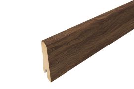 Plinthe pour plancher stratifié - Modèle: PARIS Aspect chêne, Longeur: 2400 mm, Hauteur: 60 mm, Profondeur: 17 mm