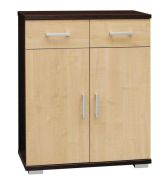 Commode Trelew 12 | Wenge & Érable | 101 x 80 x 41 cm | Design moderne, Finition soignée
