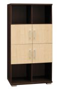 Étagère Trelew 28 | Wenge & Érable | 156 x 80 x 41 cm | Design moderne et harmonieux
