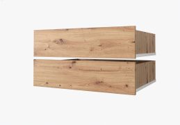 2 tiroirs d'armoire, Couleur : Artisan