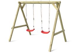 Balançoire double 08 en PEUPLIER, FSC® - Dimensions : 240 x 180 cm (L x l)