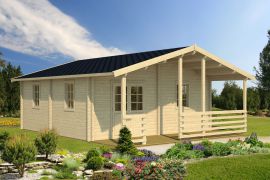 Maison de vacances Alteck incl. plancher - 70 mm Maison en madriers, Surface : 46,9 m², Toit en bâtière