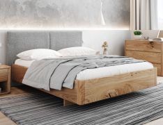 Lit double Massana 04 | Chêne massif huilé | 180 x 200 cm | Design moderne et robuste