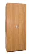 Armoire penderie Sepatan 14 | 2 portes battantes | Finition érable | 195 x 80 x 57 cm