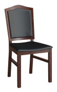 Chaise élégante en chêne massif Krasno 28 | 100 x 50 x 56 cm | Assise rembourrée | Finition haut de gamme