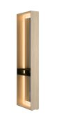 Miroir latéral avec éclairage LED pour armoire Acharnes, une tablette, Dimensions : 207,5 x 58 x 20,5 cm