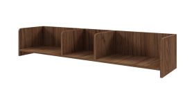 Étagère murale / Couleur : Noyer Alba / 143 x 27 x 27 cm / Design simple / Pour le salon / Finition de haute qualité