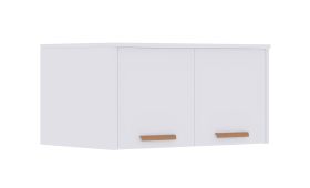 Rehausse d'armoire pour Fafe 21 / Couleur : Blanc / 2 portes / 1 compartiment / Fonction Soft-Close / Dimensions : 75 x 54 x 40 cm / Design épuré