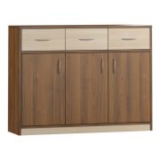Buffet Pasuruan 10 | Noyer/Érable | 95 x 126 x 37 cm | Rangement spacieux et design moderne