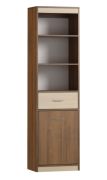 Armoire Pasuruan 04 | Noyer & Érable | 195 x 54 x 37 cm | Design moderne et pratique