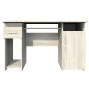 Bureau Pamulang 11 | Chêne Sonoma | 76 x 124 x 60 cm | Design moderne | Nombreux rangements
