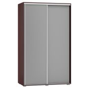 Armoire à portes coulissantes Tabubil 31 | Wenge / Gris | 200 x 120 x 60 cm | Rangement optimisé