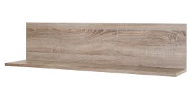 Tablette suspendue / étagère murale Kikori 02, couleur : chêne Sonoma - Dimensions : 28 x 120 x 20 cm (H x L x P)