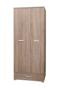 Armoire penderie Kikori 14 | 2 portes, 1 tiroir | Sonoma chêne | 190 x 80 x 56 cm
