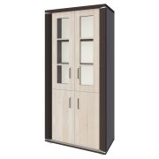 Vitrine Aitape 35 | Chêne Sonoma foncé/clair | 188 x 92 x 40 cm | Design moderne et spacieux