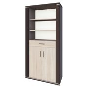 Armoire Aitape 27 | Chêne Sonoma foncé/clair | 188 x 90 x 40 cm | Style moderne et chaleureux