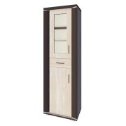 Vitrine Aitape 33 | Chêne Sonoma foncé/clair | 188 x 60 x 40 cm | Design moderne