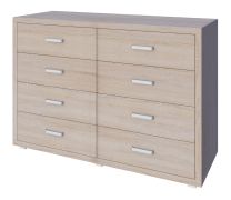 Commode Kerowagi 13 | Sonoma chêne | 90 x 135 x 41 cm | 8 tiroirs