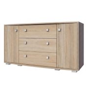 Commode Rabaul 09 | Sonoma chêne | 80 x 160 x 43 cm | Design moderne et spacieux