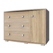 Commode Rabaul 08 | Sonoma chêne | 80 x 120 x 43 cm | Design moderne et pratique