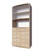 Vitrine Rabaul 26 | Chêne Sonoma | 200 x 94 x 40 cm | Design moderne et fonctionnel