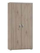 Armoire Cianjur 11 | Chêne / Blanc | 209 x 90 x 40 cm | Design moderne et grand rangement