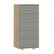 Commode Ciomas 13, couleur : Chêne de Sonoma / gris - Dimensions : 104 x 50 x 40 cm (H x L x P)