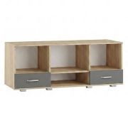 Meuble TV Ciomas 19 | Sonoma chêne & gris | 53 x 135 x 49 cm | Design moderne et spacieux