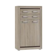 Commode Kundiawa 07 | Sonoma chêne clair & foncé | 140 x 80 x 40 cm | Design moderne