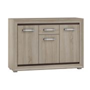 Commode Kundiawa 06, couleur : chêne Sonoma clair / chêne Sonoma foncé - Dimensions : 86 x 120 x 40 cm (H x L x P)