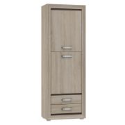 Armoire Kundiawa 33 | Sonoma chêne clair & foncé | 200 x 70 x 40 cm | Design moderne