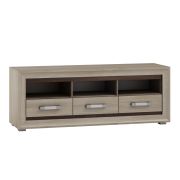 Meuble TV Kundiawa 16, couleur : chêne sonoma clair / chêne sonoma foncé - Dimensions : 50 x 160 x 40 cm (H x L x P)