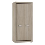 Armoire penderie Kundiawa 36 | 2 portes battantes | Sonoma chêne clair & foncé | 200 x 90 x 58 cm