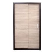Armoire penderie à portes coulissantes Sepatan 07 | Wenge & Sonoma Chêne | 210 x 100 x 60 cm
