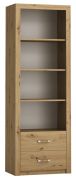Étagère Vanimo 21, couleur : chêne - Dimensions : 202 x 70 x 42 cm (H x L x P)