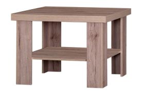Table basse Sokone 18 | Finition Sanremo | 73 x 73 x 54 cm | Design rustique | Rangement pratique