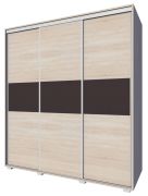 Armoire à portes coulissantes Rabaul 40 | Sonoma chêne clair/foncé | 210 x 160 x 60 cm | Rangement optimisé