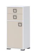 Commode enfant Benjamin 22 | Blanc/Crème | 102 x 44 x 37 cm | Design moderne et finitions soignées