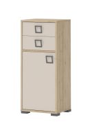 Commode chambre enfant Benjamin 22 | Coloris hêtre et crème | 102 x 44 x 37 cm