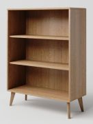 Étagère Aurornis 24 en chêne massif naturel | Design moderne | 125 x 96 x 40 cm