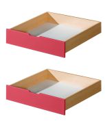 Tiroir pour lit enfant / lit de jeune Milo 30, couleur : nature / rose, bois massif - Dimensions : 15 x 86 x 78 cm (H x L x P)