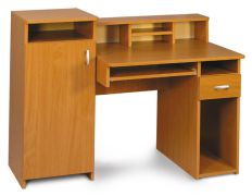 Bureau Banjaran 01, couleur : aulne - Dimensions : 98 x 120 x 56 cm (H x L x P)