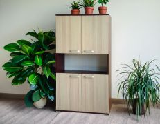Armoire Cikupa 45 | Noyer & Orme | 190 x 90 x 40 cm | Design moderne & chaleureux