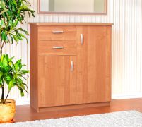 Commode Kebumen 25 | Finition érable | 105 x 98 x 40 cm | Rangement optimal