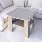 Table basse Rabaul 46 | Finition chêne Sonoma | 73 x 73 x 54 cm | Espace de rangement intégré