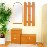 Meuble d’entrée Paseh 13 | Finition érable | 200 x 125 x 38 cm | Rangement optimal & design moderne