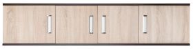 Elément supérieur pour armoire / penderie Sepatan 04 à portes battantes, couleur : Wenge / Chêne de Sonoma - Dimensions : 40 x 180 x 60 cm (H x L x P)