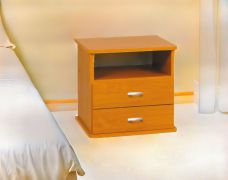 Table de chevet Grogol 21 | Erle | 50 x 45 x 35 cm | 2 tiroirs