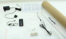 Éclairage LED pour lit escamotable horizontal Nalut 11 avec surface de couchage de 120 x 200 cm